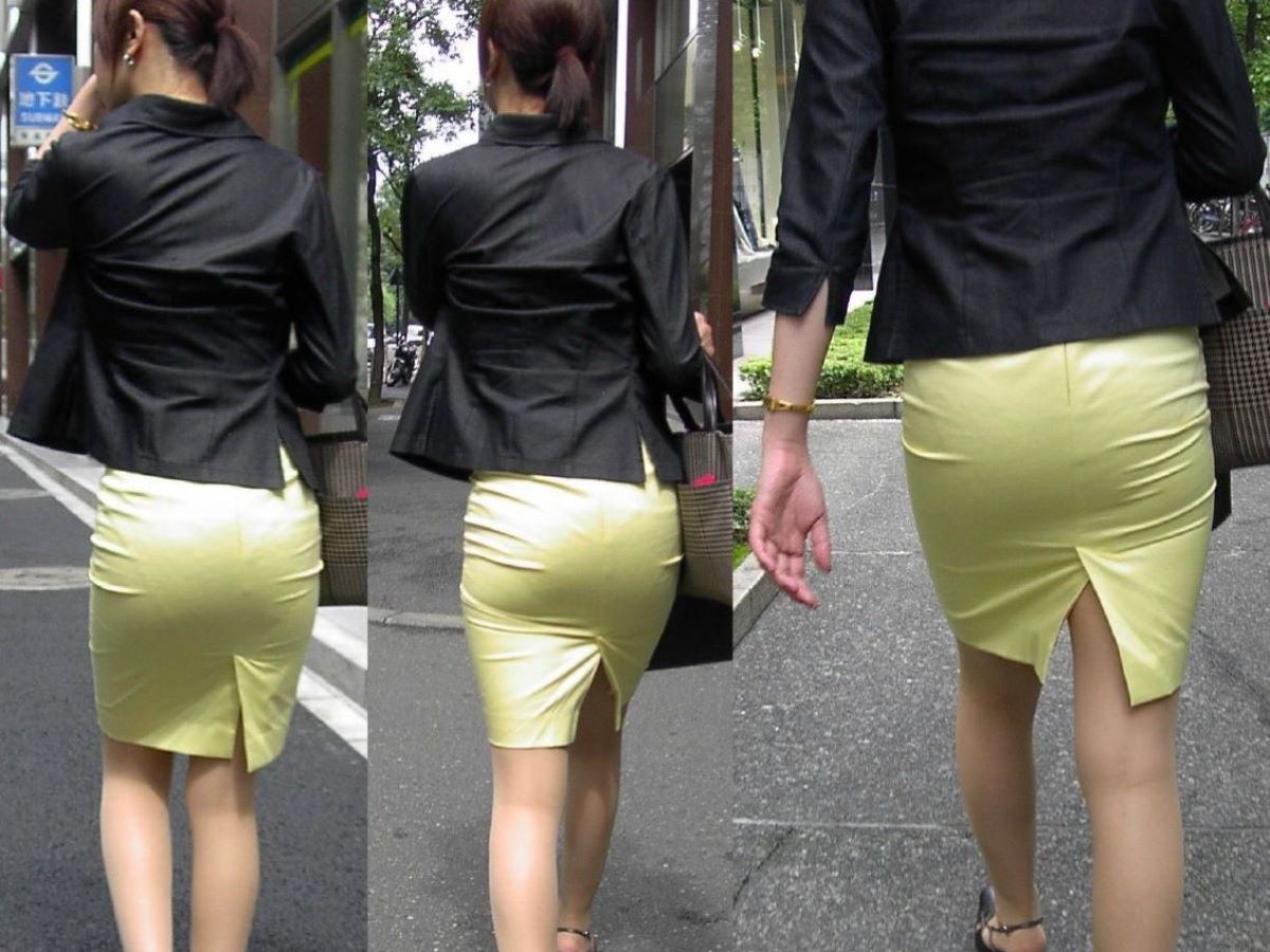 【エロ画像】パンツがクッキリ透けちゃってる素人透けパン女性たちを街撮り