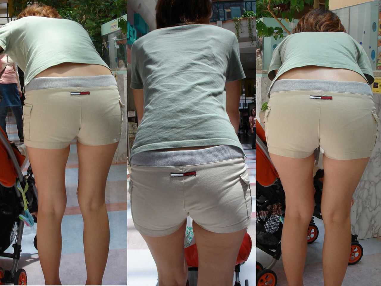 【エロ画像】素人娘たちのパンツが、クッキリ浮き出てる